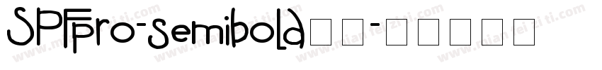 SPFpro-semibold字体字体转换