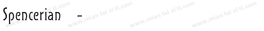 Spencerian斯宾塞字体转换