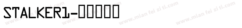STALKER1字体转换