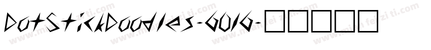 DotStickDoodles-6Ol6字体转换