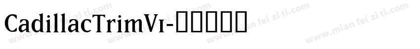 CadillacTrimV1字体转换