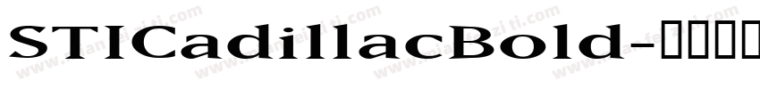 STICadillacBold字体转换