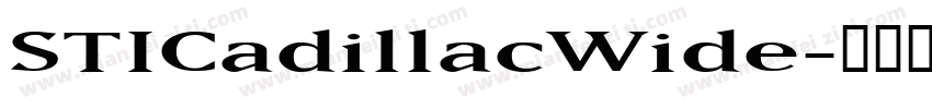 STICadillacWide字体转换