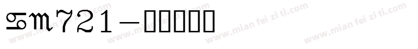 SW721字体转换