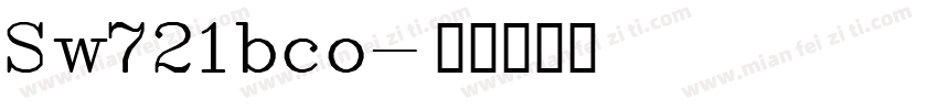 Sw721bco字体转换