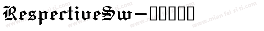 RespectiveSw字体转换