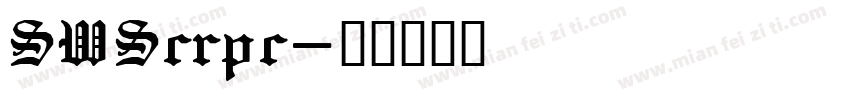 SWScrpc字体转换