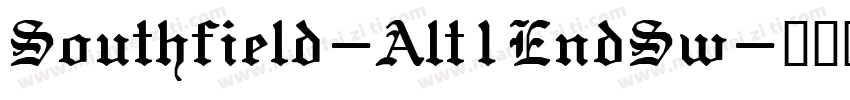 Southfield-Alt1EndSw字体转换