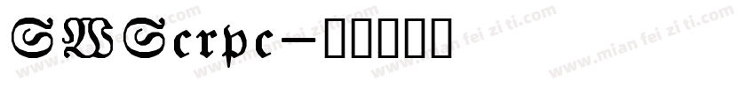 SWScrpc字体转换