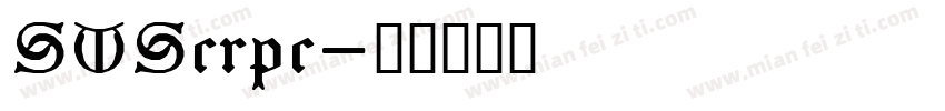 SWScrpc字体转换