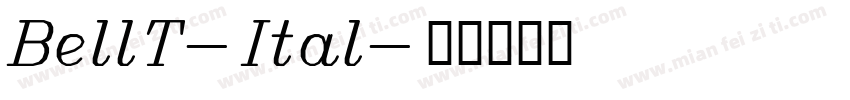BellT-Ital字体转换