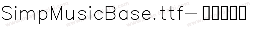 SimpMusicBase.ttf字体转换