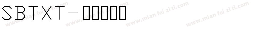 SBTXT字体转换
