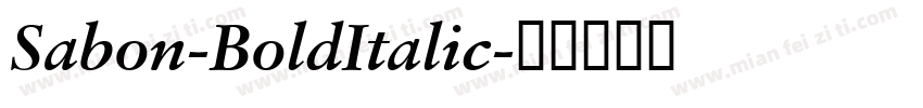 Sabon-BoldItalic字体转换