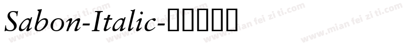 Sabon-Italic字体转换