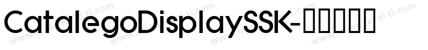 CatalegoDisplaySSK字体转换
