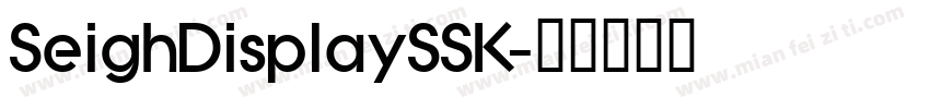 SeighDisplaySSK字体转换