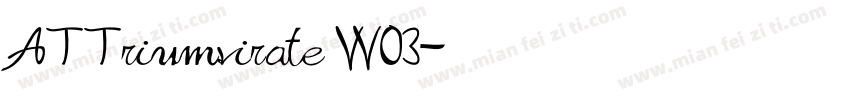 ATTriumvirateW03字体转换
