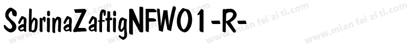 SabrinaZaftigNFW01-R字体转换