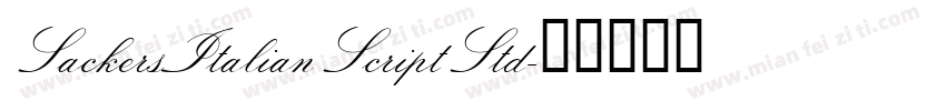 SackersItalianScriptStd字体转换