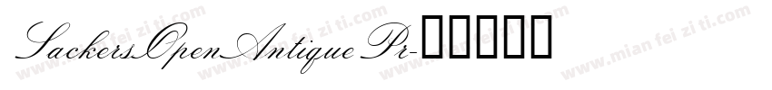 SackersOpenAntiquePr字体转换