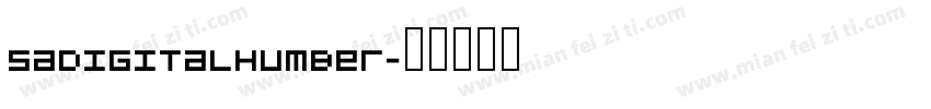 sadigitalhumber字体转换