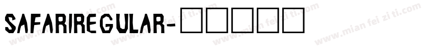 SafariRegular字体转换