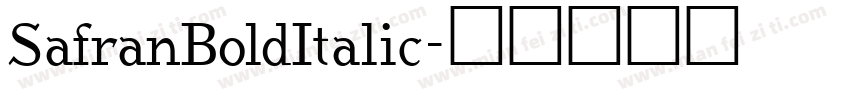 SafranBoldItalic字体转换