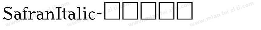 SafranItalic字体转换