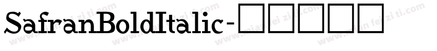 SafranBoldItalic字体转换