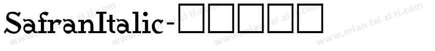 SafranItalic字体转换