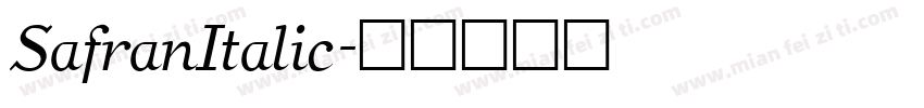 SafranItalic字体转换