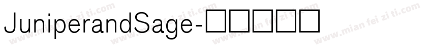 JuniperandSage字体转换