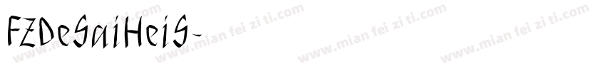 FZDeSaiHeiS字体转换
