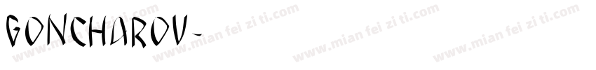 GONCHAROV字体转换