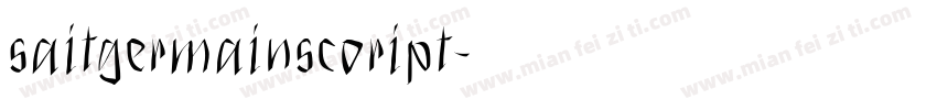 saitgermainscoript字体转换