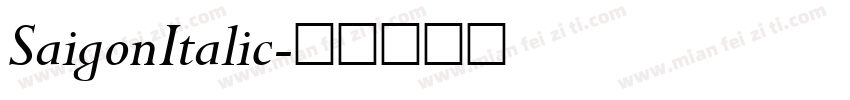 SaigonItalic字体转换