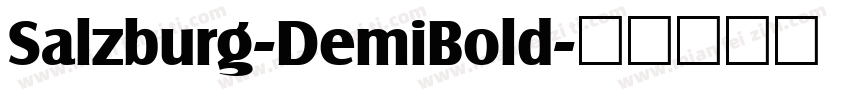 Salzburg-DemiBold字体转换