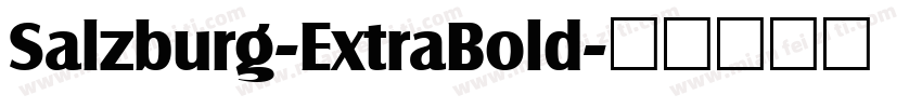 Salzburg-ExtraBold字体转换