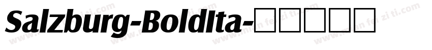 Salzburg-BoldIta字体转换