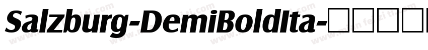 Salzburg-DemiBoldIta字体转换