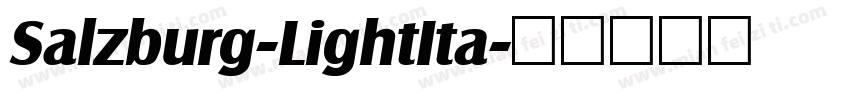Salzburg-LightIta字体转换