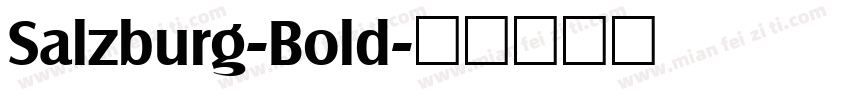 Salzburg-Bold字体转换