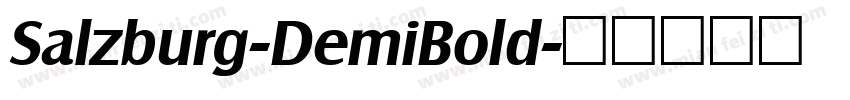 Salzburg-DemiBold字体转换