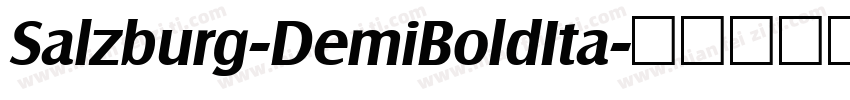 Salzburg-DemiBoldIta字体转换