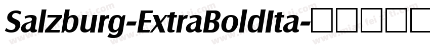 Salzburg-ExtraBoldIta字体转换