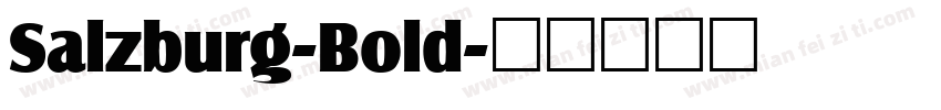 Salzburg-Bold字体转换