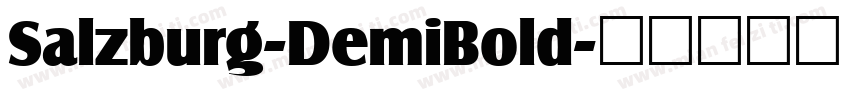 Salzburg-DemiBold字体转换