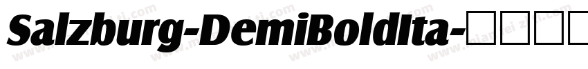 Salzburg-DemiBoldIta字体转换