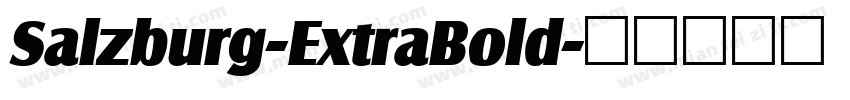 Salzburg-ExtraBold字体转换